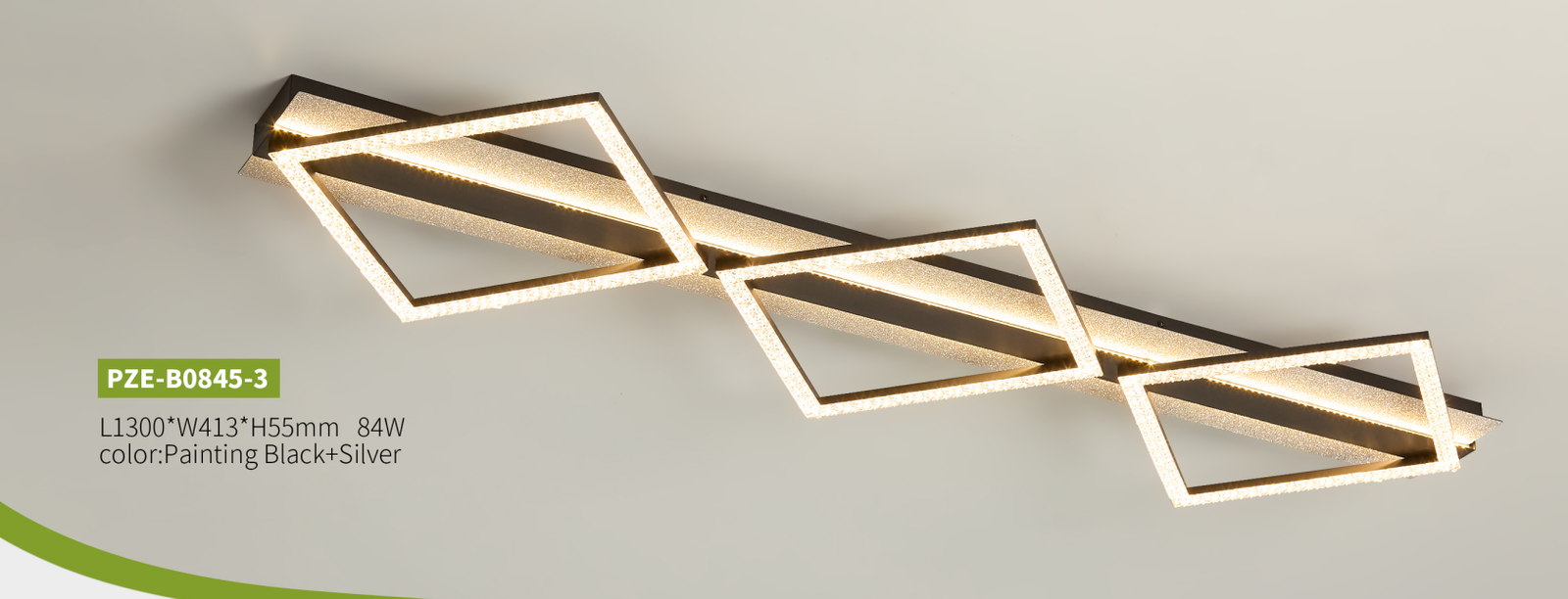 Modern Geometric Ceiling Light - Image 2