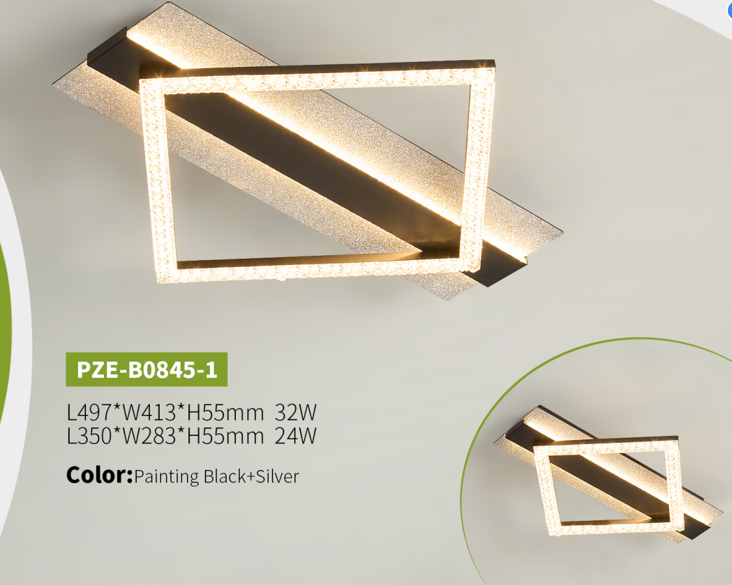 Modern Geometric Ceiling Light - Image 2