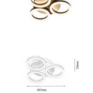 Round LED Ceiling Light for Modern and Minimalist Home Use - Image 3