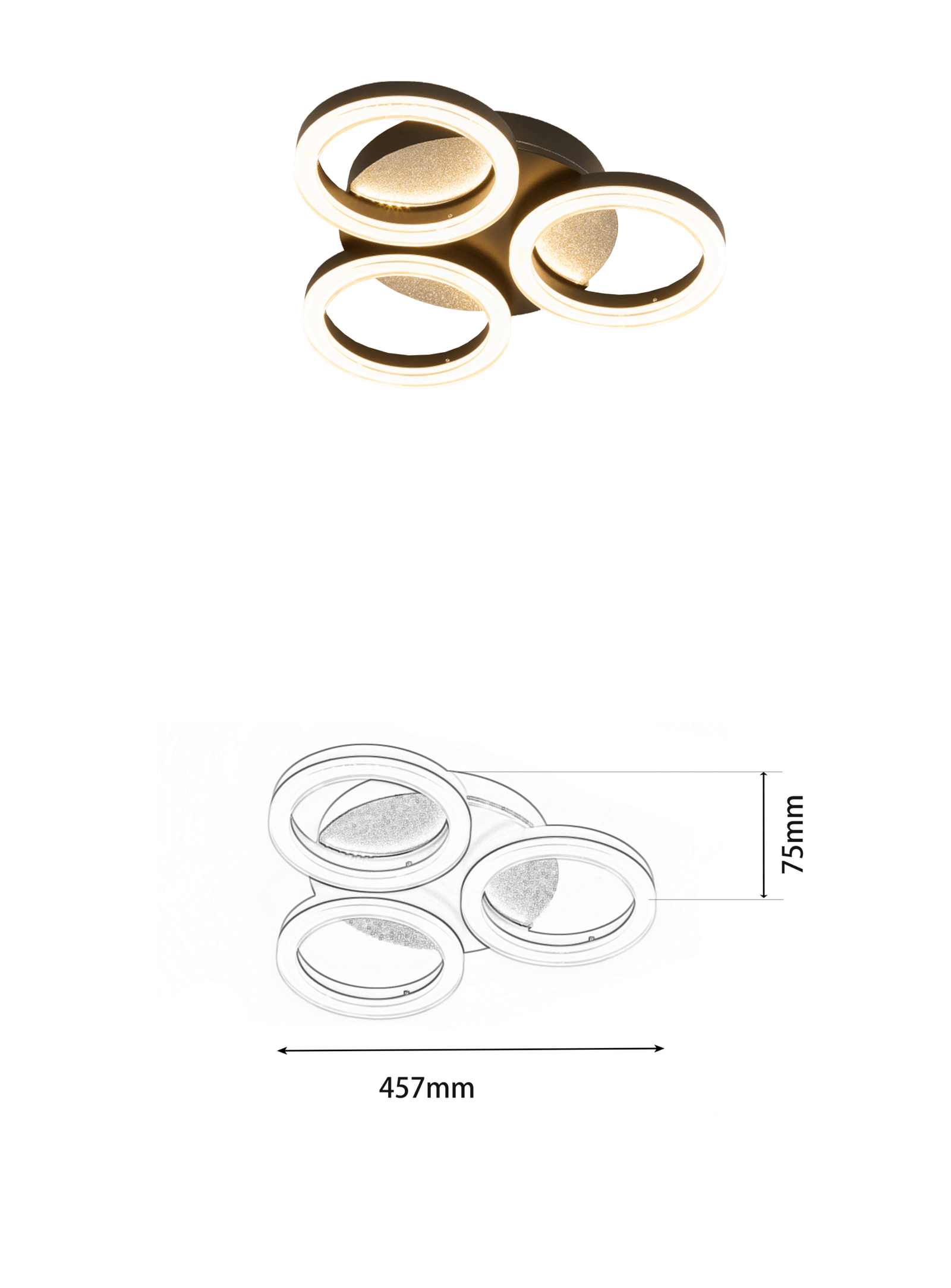 Round LED Ceiling Light for Modern and Minimalist Home Use - Image 3