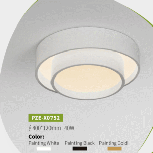 Cream-colored modern minimalist bedroom ceiling light - Image 3