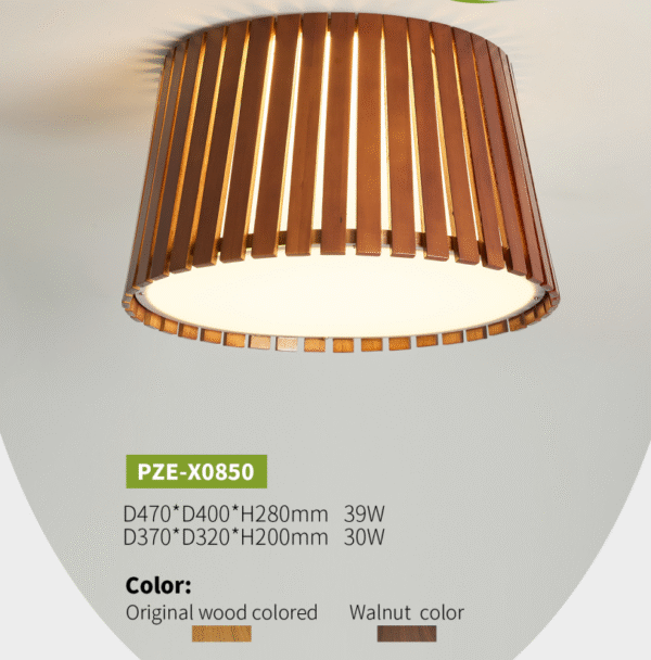 Japanese style pendant lamp, tatami lamp, bamboo lamp. - Image 2