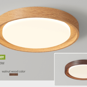 Living room ceiling light, walnut wood main light - Image 2