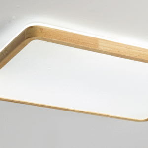 2025 Walnut Wood Grain Vintage Style Living Room Ceiling Light - Image 2