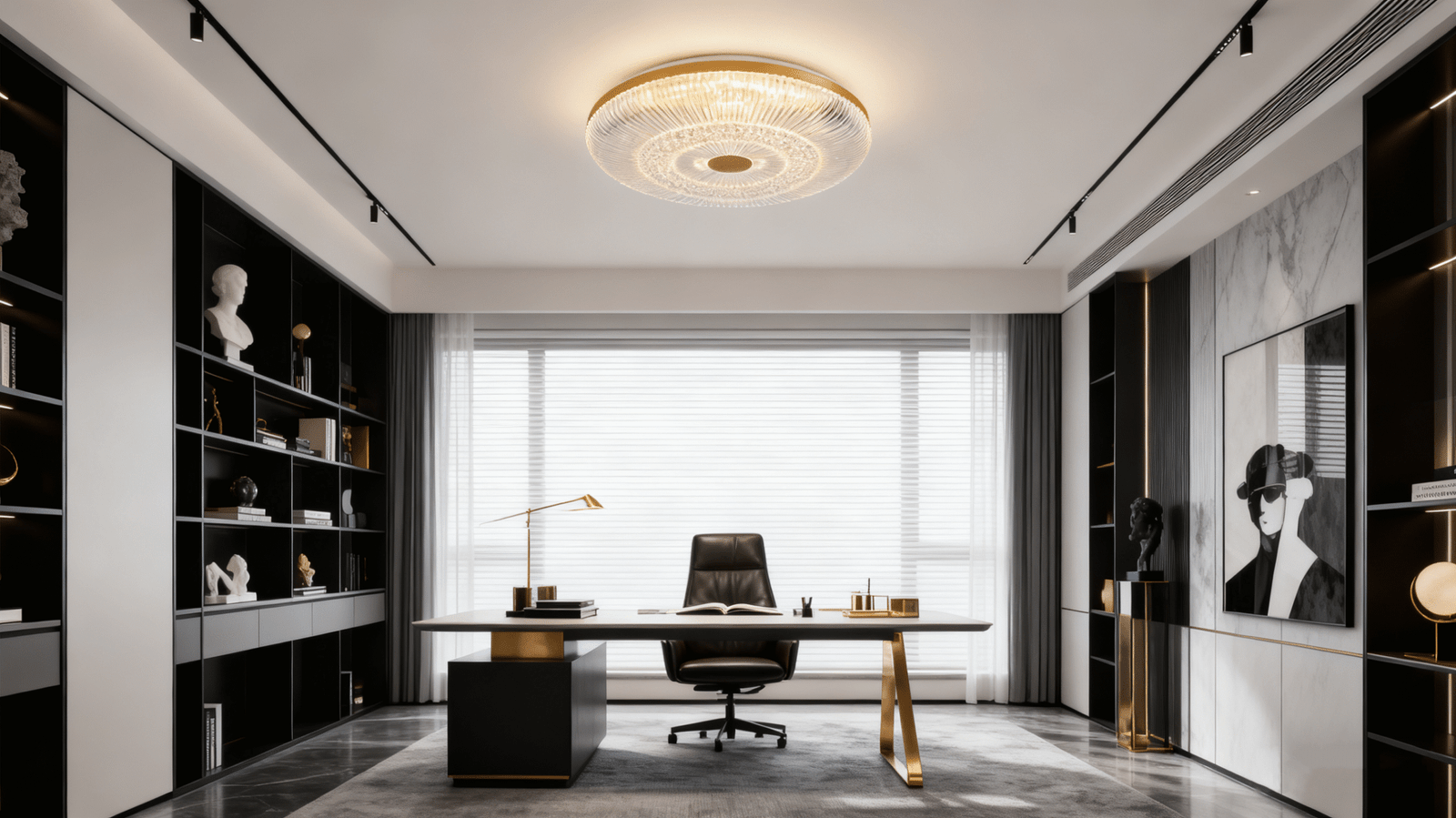 Nordic-inspired modern minimalist crystal LED lamp - Image 1