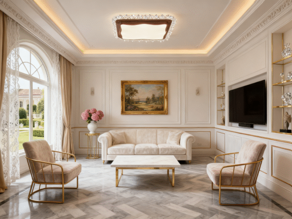 2025 New Full Spectrum Ceiling Light - Modern Minimalist Light Luxury Wood Style - Image 1