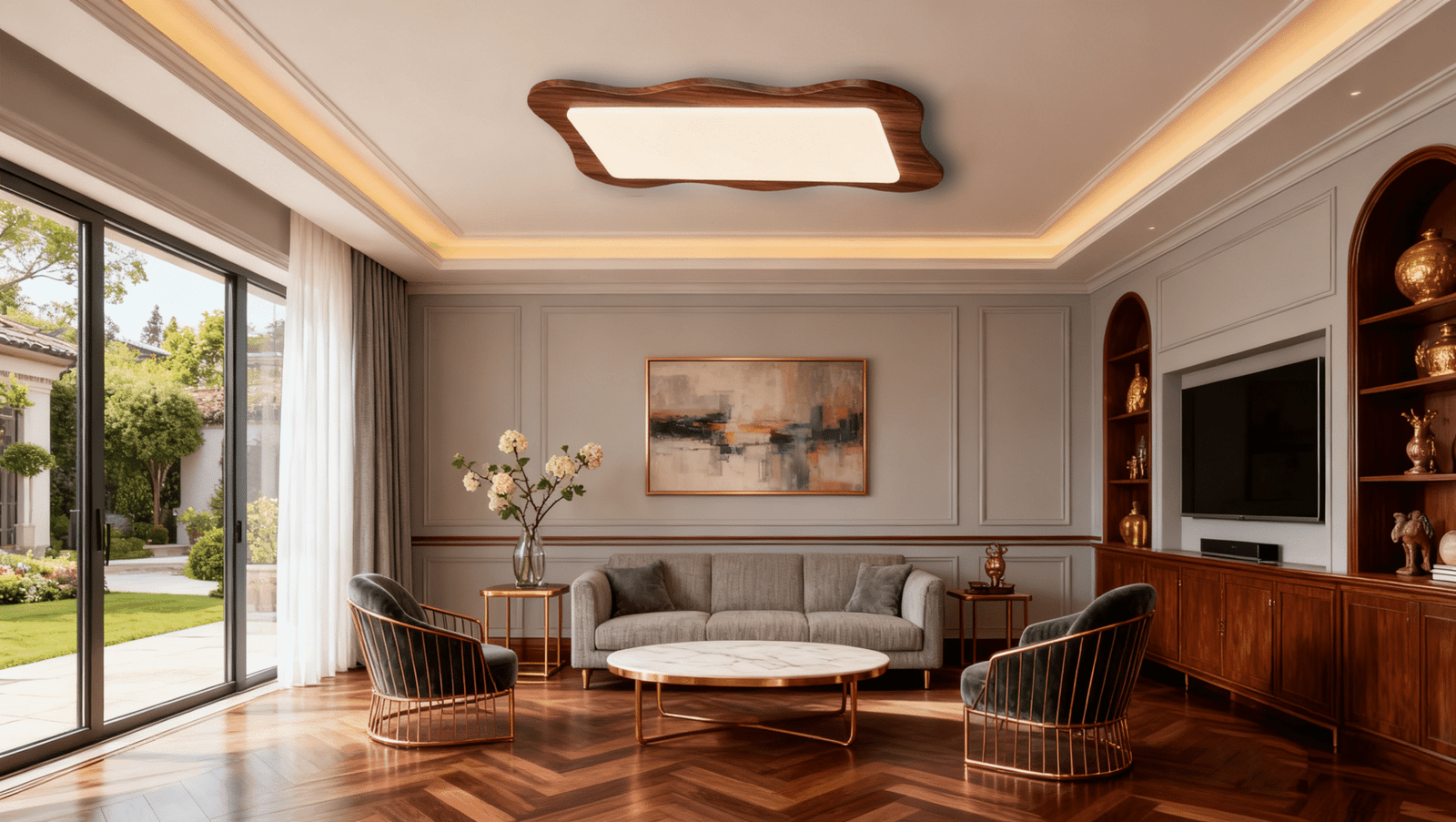 Vintage style ceiling light, retro living room/hall main light - Image 1