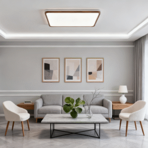 Full-spectrum eye-protecting retro living room main light, mid-range style ceiling light