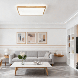 Walnut Wood Vintage Living Room Ceiling Light