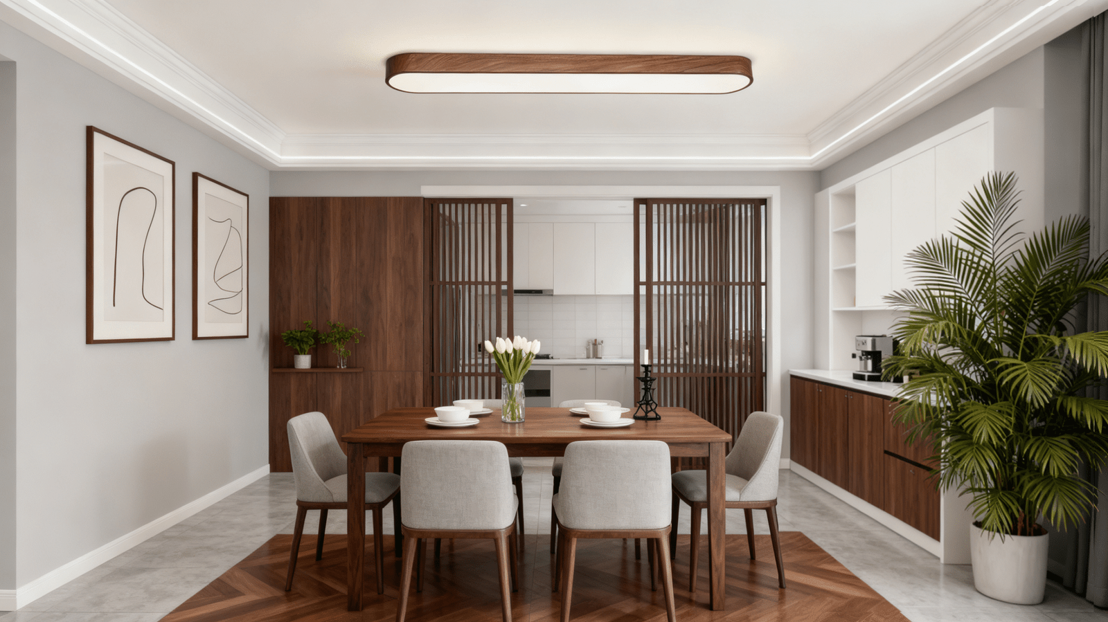 2025 New Chinese Minimalist Strip Ceiling Light for Hallways and Corridors - Image 1