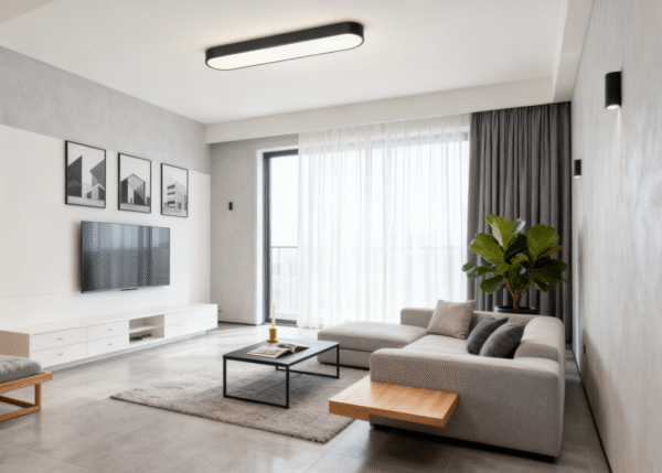 Ultra-thin, minimalist, seamless long corridor ceiling light - Image 1