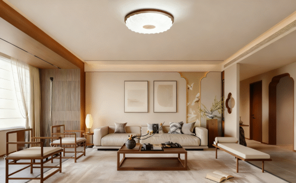 Retro-Style Chinese Pendant Lamp - Image 1