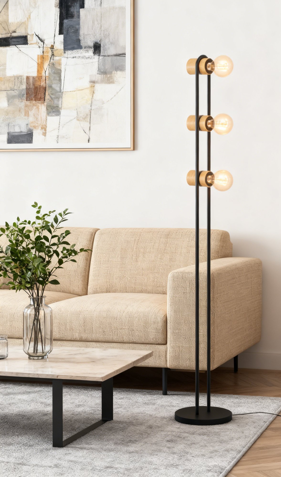 Modern  Design Floor Lamp Nordic Living Room Lamp Bedroom Study  Floor Lamp - Image 1