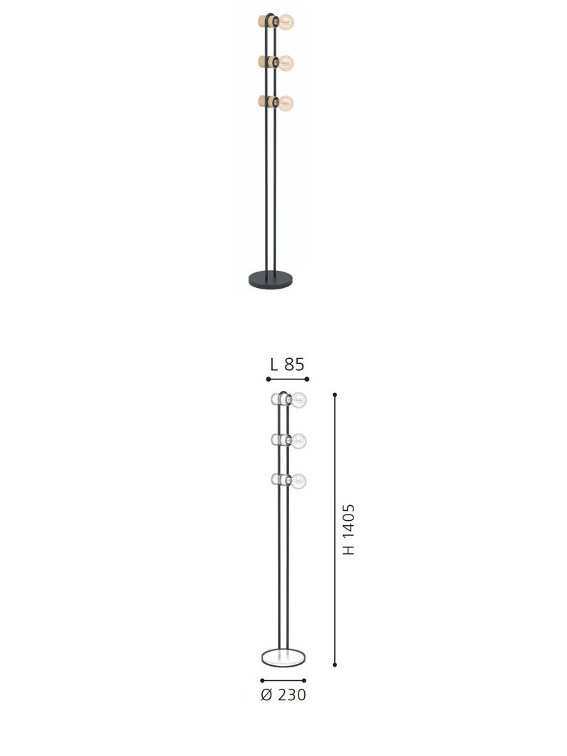 Modern  Design Floor Lamp Nordic Living Room Lamp Bedroom Study  Floor Lamp - Image 2