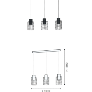 Vintage LED Chandelier Living Room Dining Room Home Indoor Lighting E27 Bulb Hanging Light - Image 2