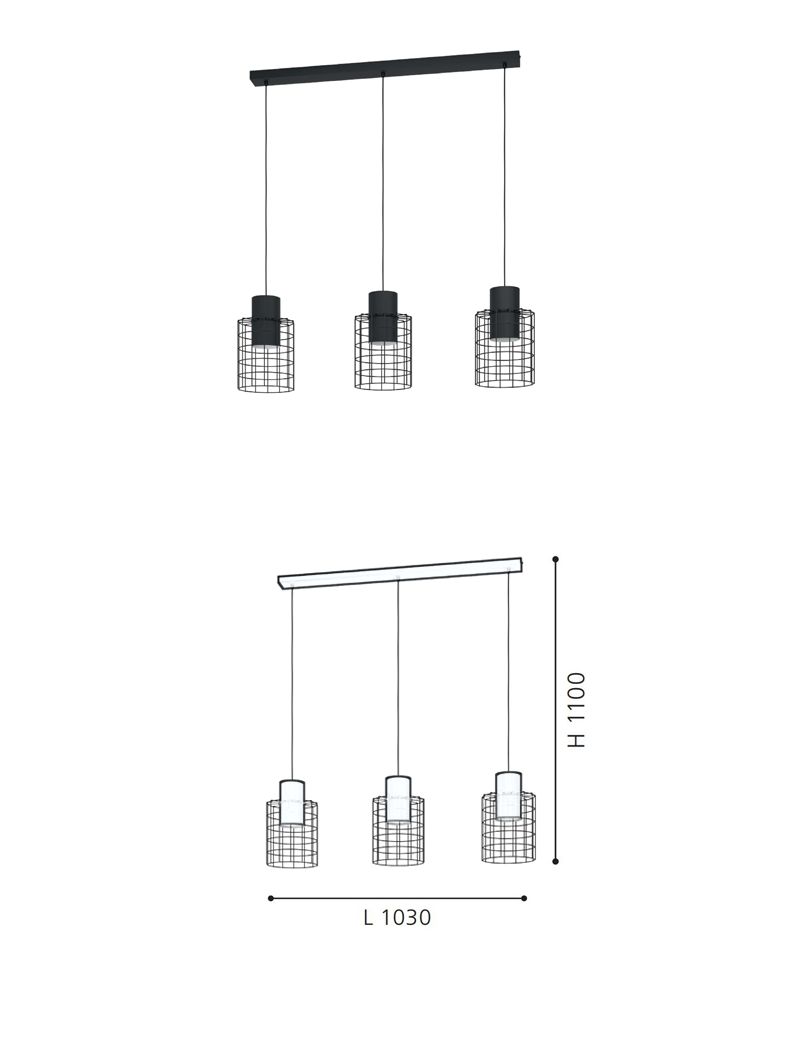 Vintage LED Chandelier Living Room Dining Room Home Indoor Lighting E27 Bulb Hanging Light - Image 2
