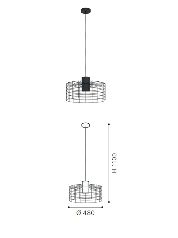 Retro Industrial E27 Base Loft Hanging Lamps Pendant Light for Restauran