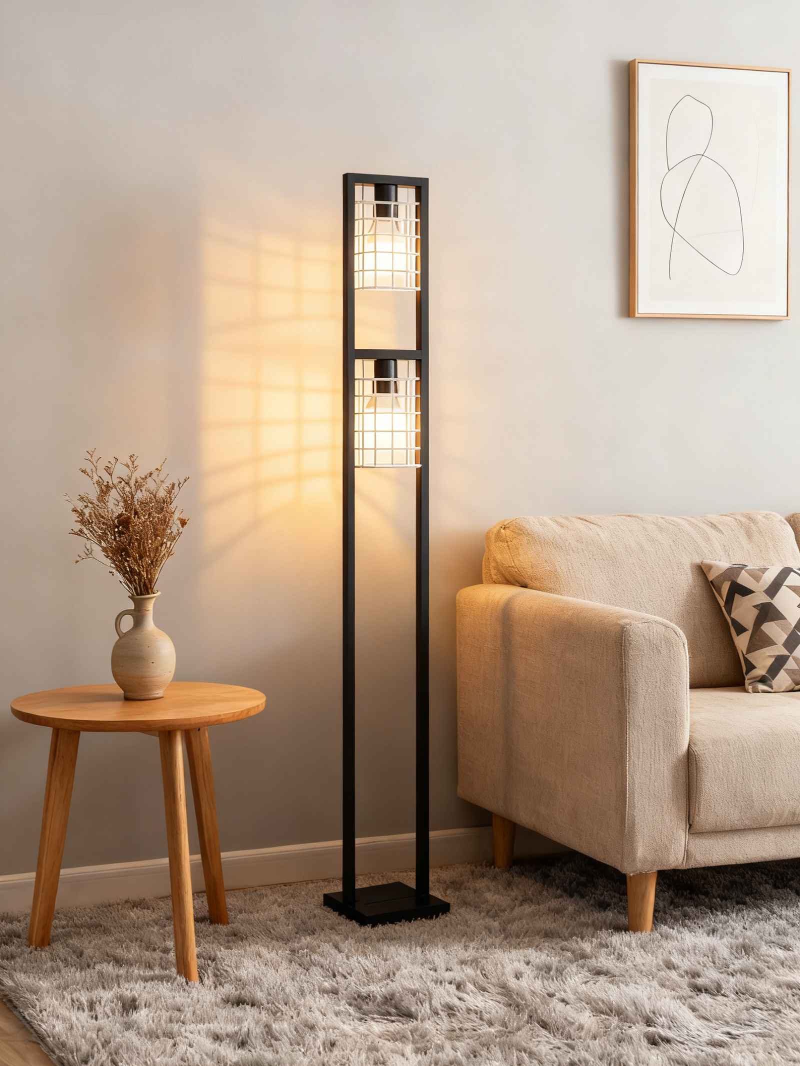 E27 Creative Home Desk Lamp With 2 lights - Image 1