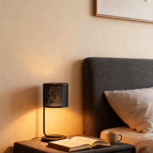 Modern minimalist design, E27 table lamp, retro-style bedside reading lamp for home decor.