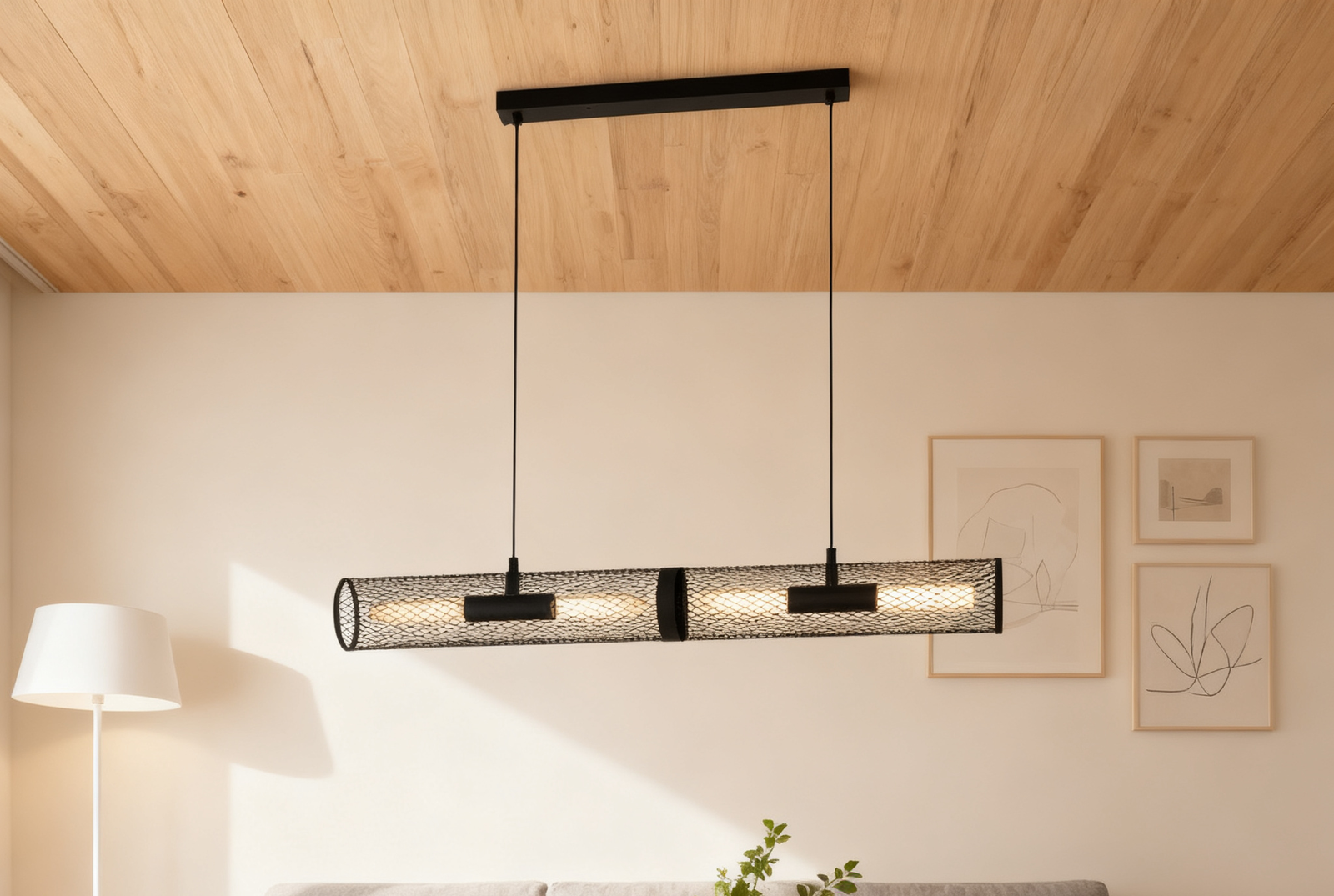 Dining Pendant Lights with 4 lights, Nordic Style Pendant Lights - Image 1