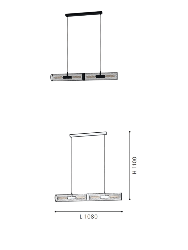 Dining Pendant Lights with 4 lights, Nordic Style Pendant Lights