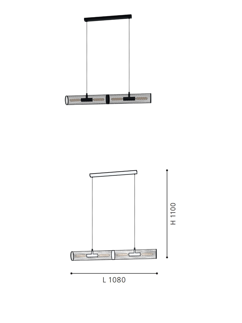 Dining Pendant Lights with 4 lights, Nordic Style Pendant Lights - Image 2