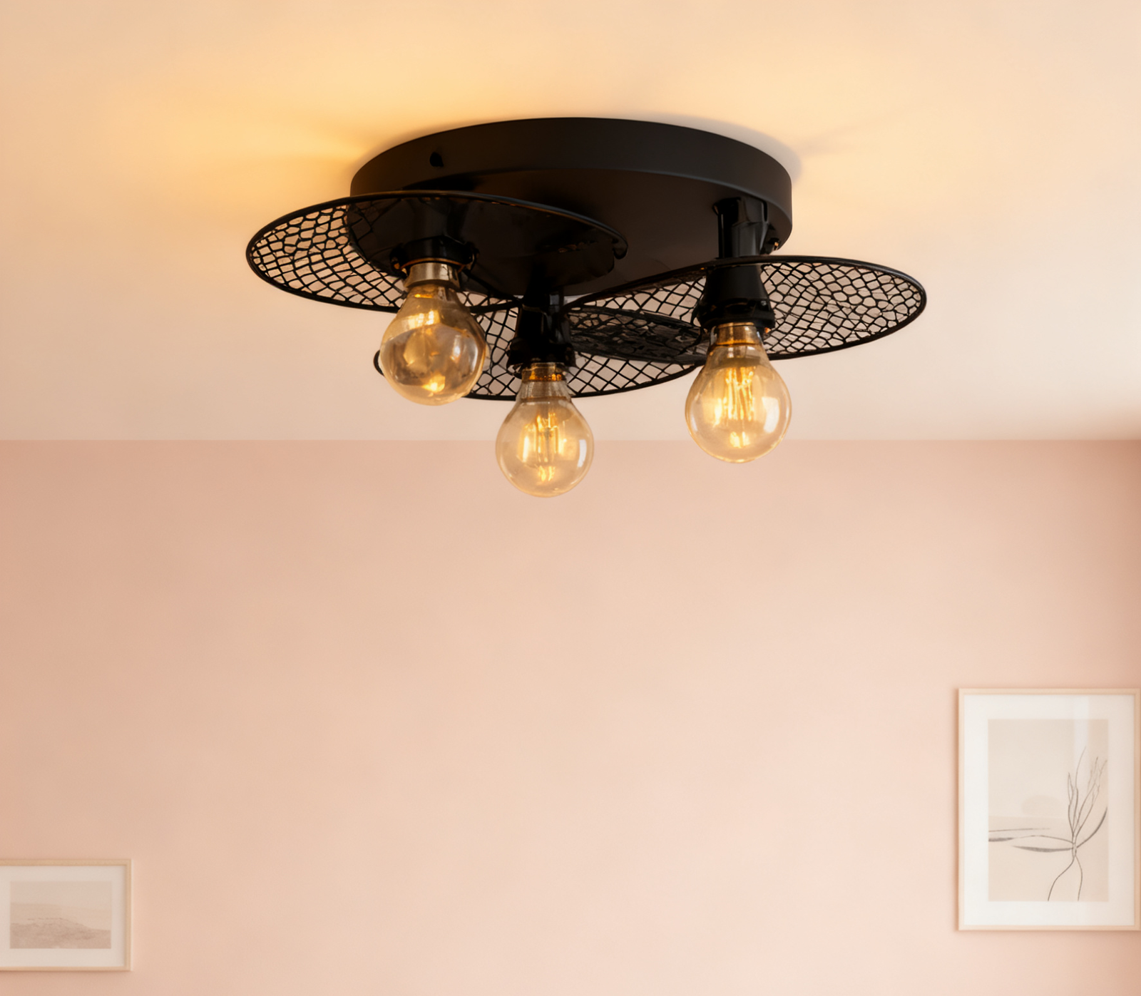 Industrial Ceiling Light, Steel Pendant Lighting Lamp for Kitchen - Image 1