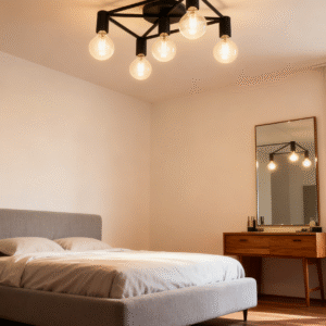 E27 Chandelier Steel Ceiling Lamps With 5 lights Home Living Room Decor Indoor Lighting