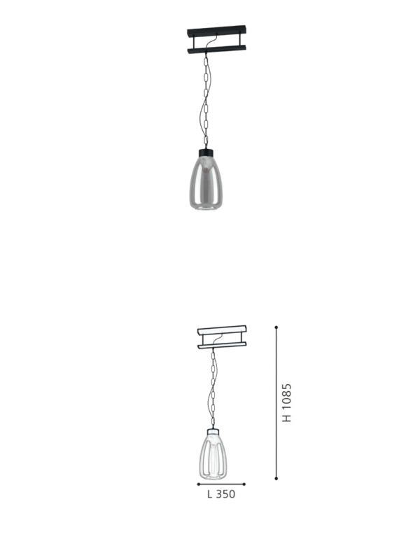 Modern minimalist black steel bedside pendant light for kitchen, bar, study, or hotel use.