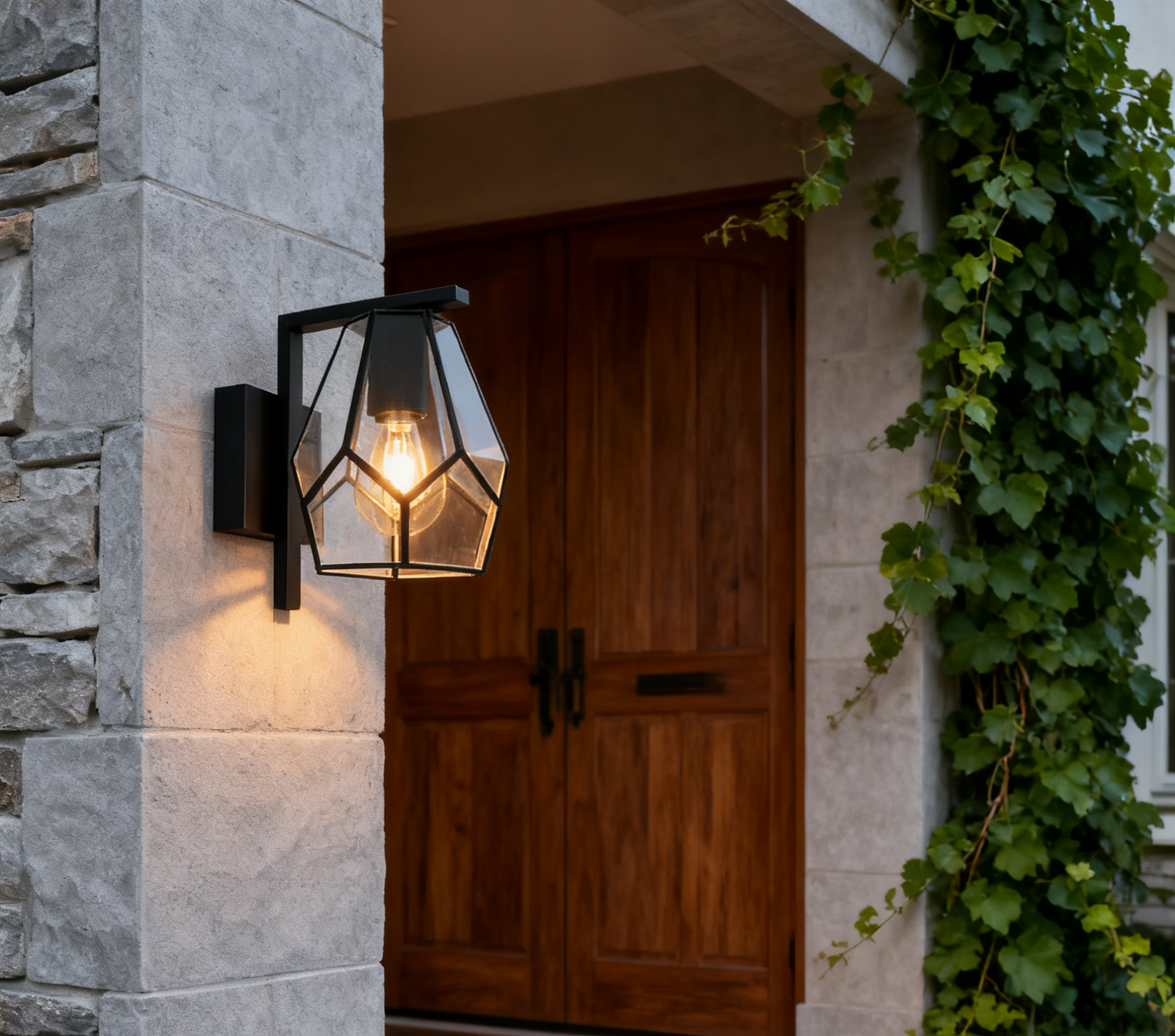 E27 Wall Light Aisle Corridor Steel Garden Outdoor Wall Light - Image 1