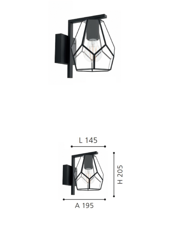 E27 Wall Light Aisle Corridor Steel Garden Outdoor Wall Light