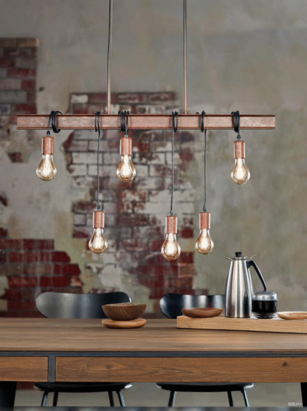 Industrial Retro Vintage Steel Chandelier Restaurant Coffee Shop Bar Commercial Lighting Pendant