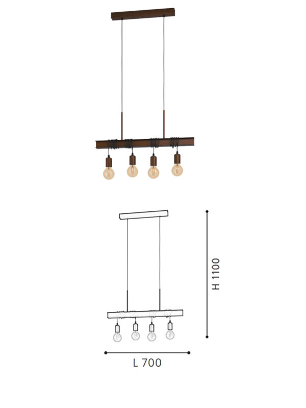 Classic Practical Black Steel Restaurant bar Pendant Light Kitchen Island Vintage Pendant Lamp