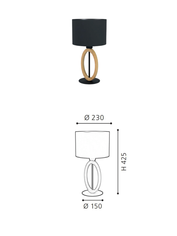 Hot Selling Indoor Living Room Modern Nordic Decoration Lighting Hotel Steel Wood Fabric Shade Bed Side  Table Lamp