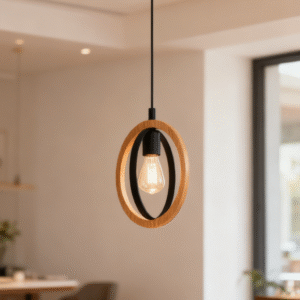 Modern Nordic E27 Pendant Light Steel Ring Circle Chandelier for Hotel Decorative Kitchen Island Dining Room Hanging Lighting