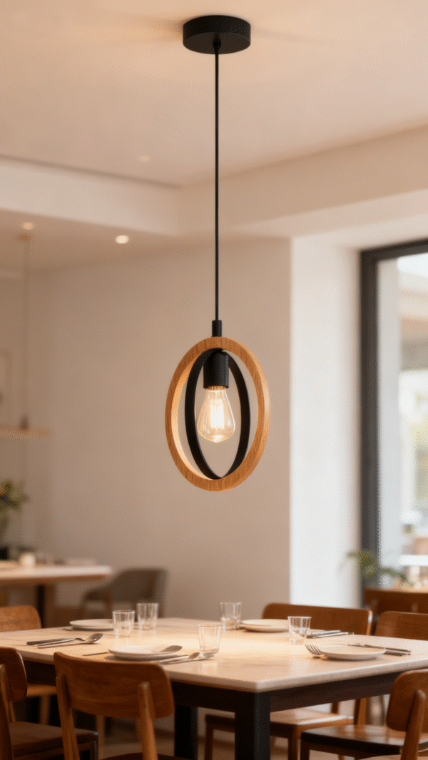 Modern Nordic E27 Pendant Light Steel Ring Circle Chandelier for Hotel Decorative Kitchen Island Dining Room Hanging Lighting