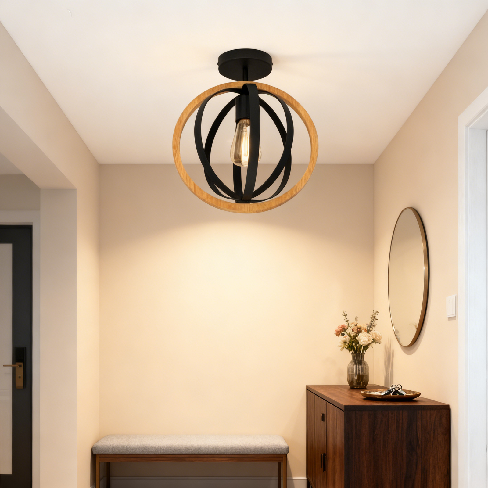 E27 Art  Aisle Ceiling Light New Creative Personality Entryway Corridor Balcony Ceiling Light - Image 1