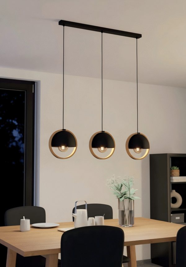 New Restaurant bar Counter E27 Pendant Light with 3-Light for Dining Long bar Pendant Light