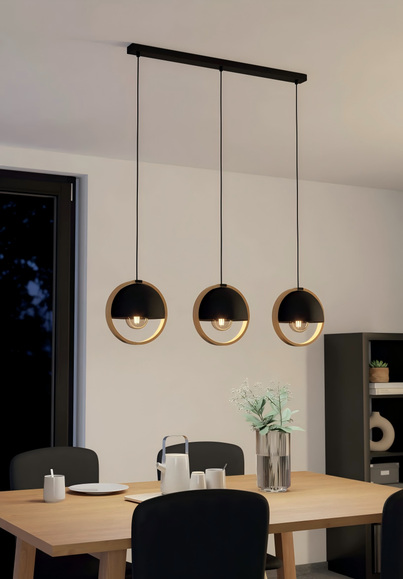 New Restaurant bar Counter E27 Pendant Light with 3-Light for Dining Long bar Pendant Light - Image 1