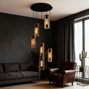 E27 6-Light Chandelier Lighting Restaurant Kitchen Dining Decorative Nordic Pendant Light