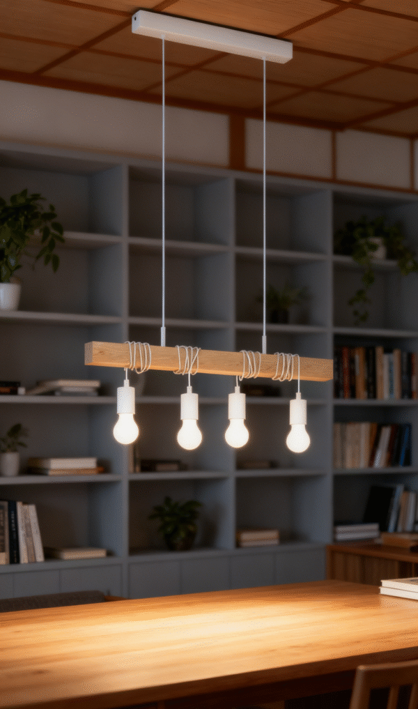 Modern Steel Wood  Simple Creative Design   Pendant Lights for Dinning Room Bathroom