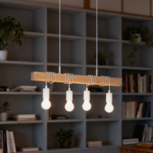 Modern Steel Wood  Simple Creative Design   Pendant Lights for Dinning Room Bathroom