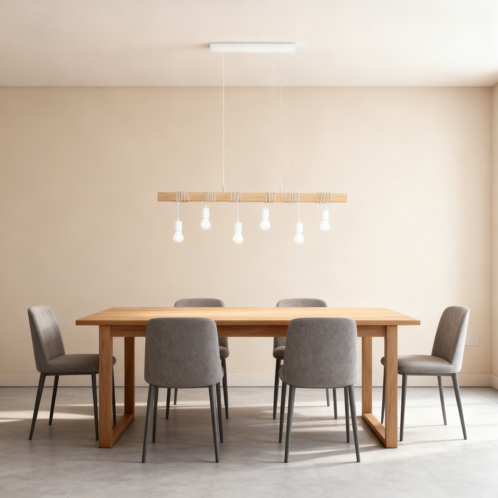 Creative Steel Wooden Chandelier Light Modern Design Pendant Lights for Dining Living Room Home Wooden Lighting - Image 1