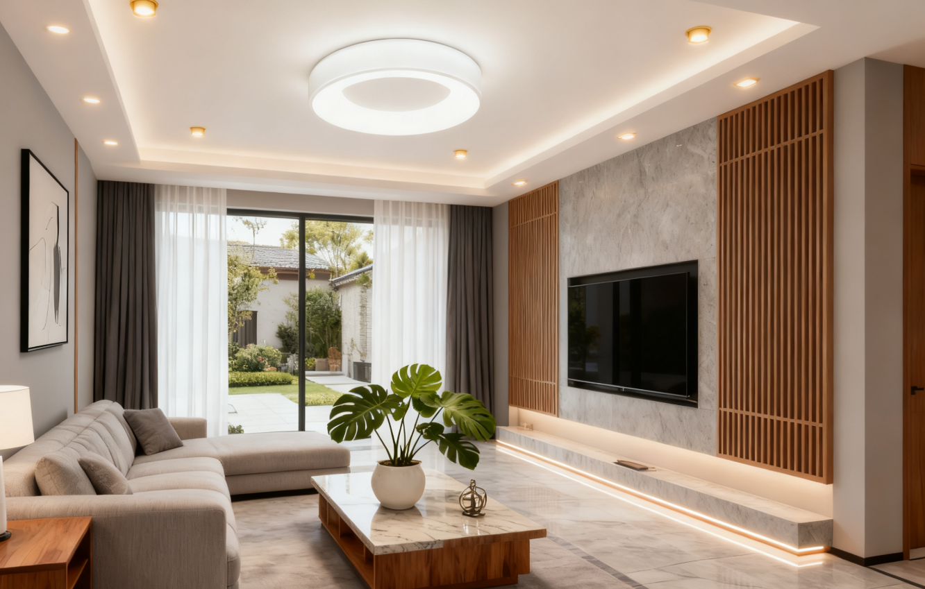 Modern minimalist Nordic LED ceiling light - Image 1