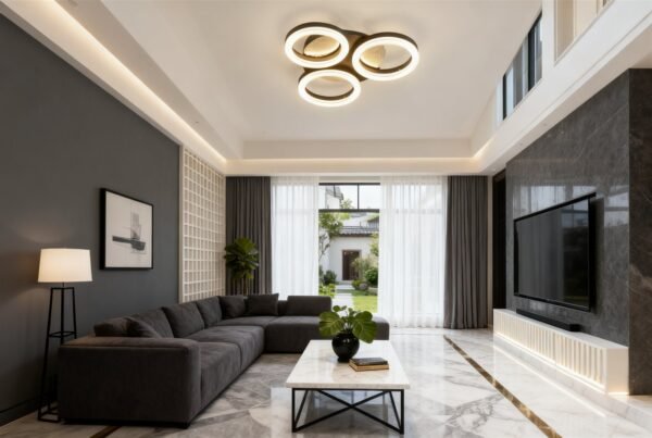 Round LED Ceiling Light for Modern and Minimalist Home Use - Image 1