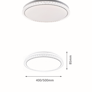 Modern Luxury Crystal Ceiling Light for Bedroom (Tricolor Light) - Image 3