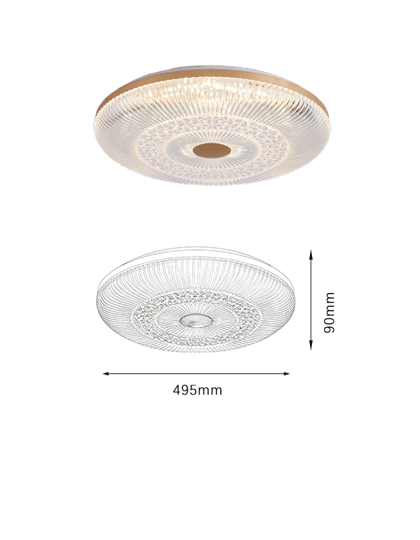 Nordic-inspired modern minimalist crystal LED lamp - Image 3