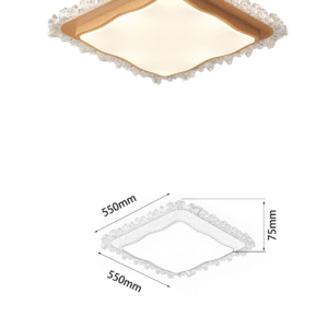 2025 New Full Spectrum Ceiling Light - Modern Minimalist Light Luxury Wood Style - Image 3