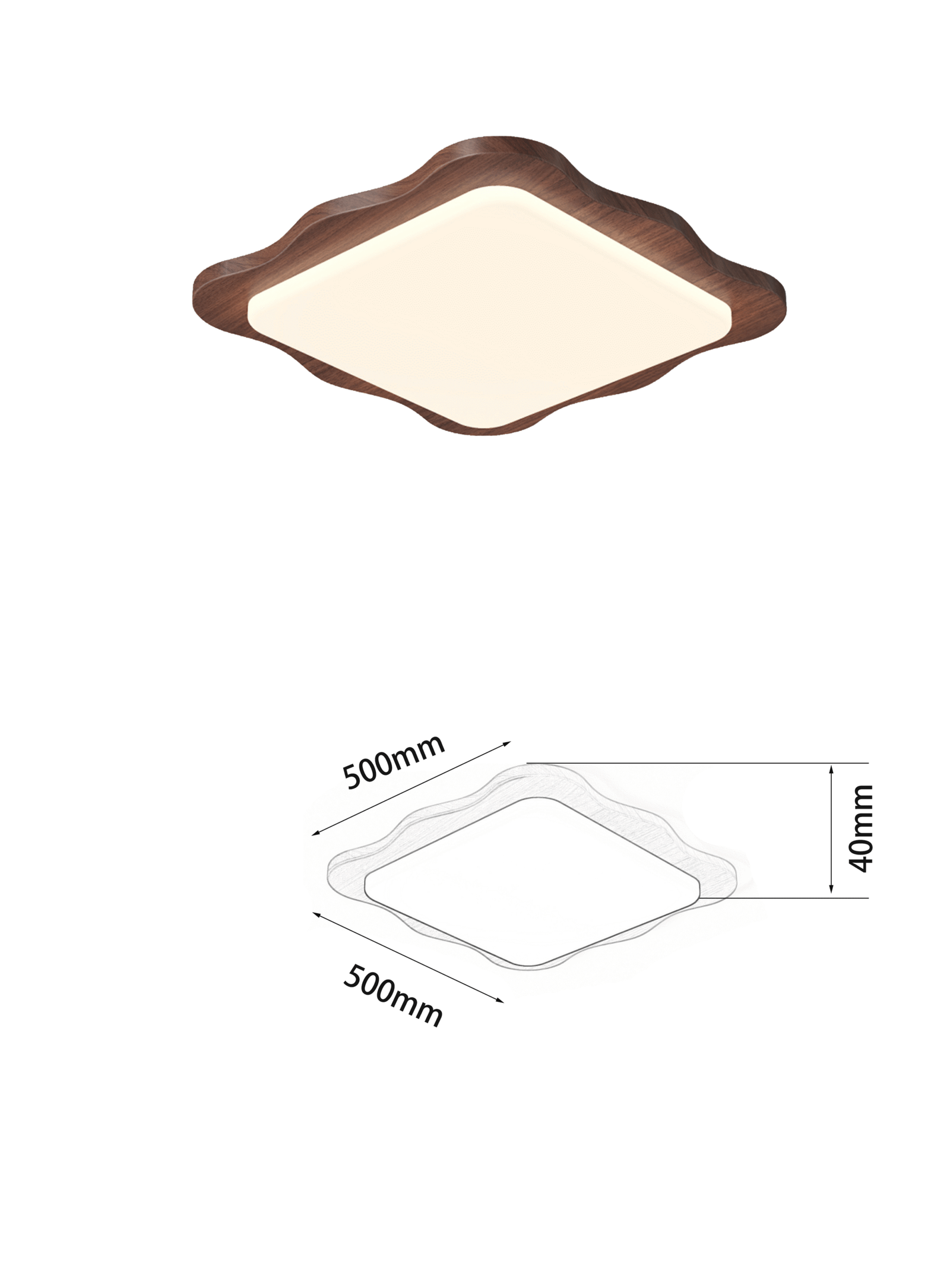 Vintage style ceiling light, retro living room/hall main light, full spectrum, whole house package, Zhongshan lighting factory direct sales. - Image 3