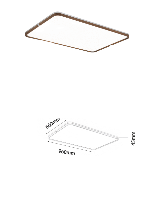 Full-spectrum eye-protecting retro living room main light, mid-range style ceiling light - Image 3